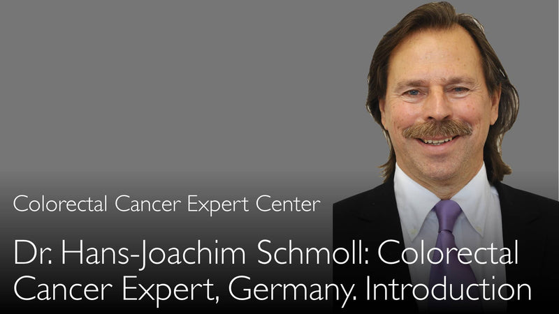 Dr. Hans-Joachim Schmoll. Expert op het gebied van darmkanker. Biografie. 0
