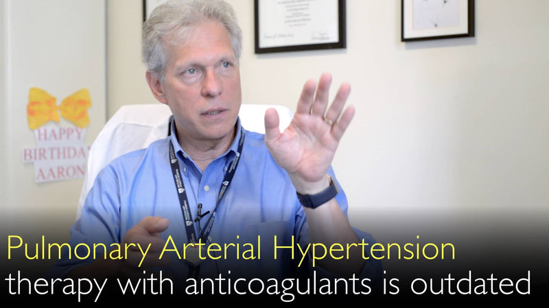 Pulmonale arteriële hypertensietherapie met anticoagulantia is achterhaald. 4