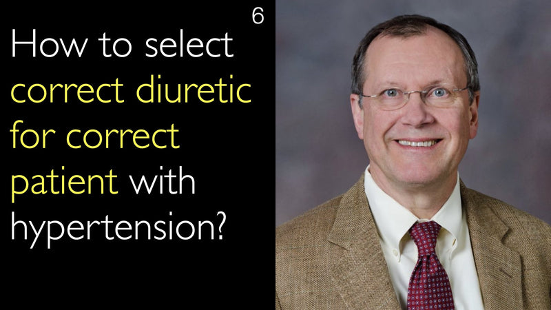 How to select correct diuretic for correct patient with hypertension? 6