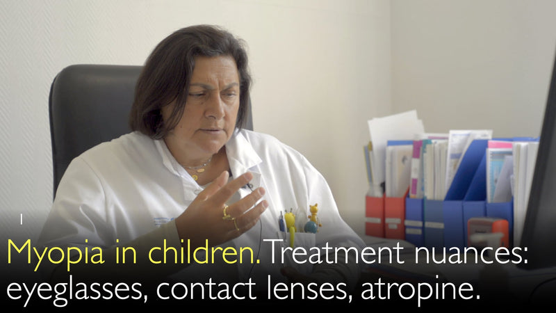 Bijziendheid bij kinderen. Behandelingsnuances: brillen, contactlenzen, atropine. 1
