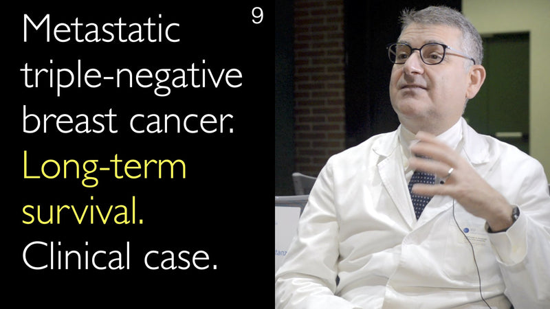 Gemetastaseerde triple-negatieve borstkanker. Overleven op lange termijn. Klinisch geval. 9