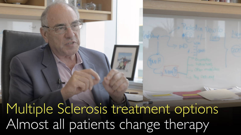 Multiple sclerose. Behandelingsopties. Alle patiënten veranderen van medicatie tijdens het ziekteverloop. 2