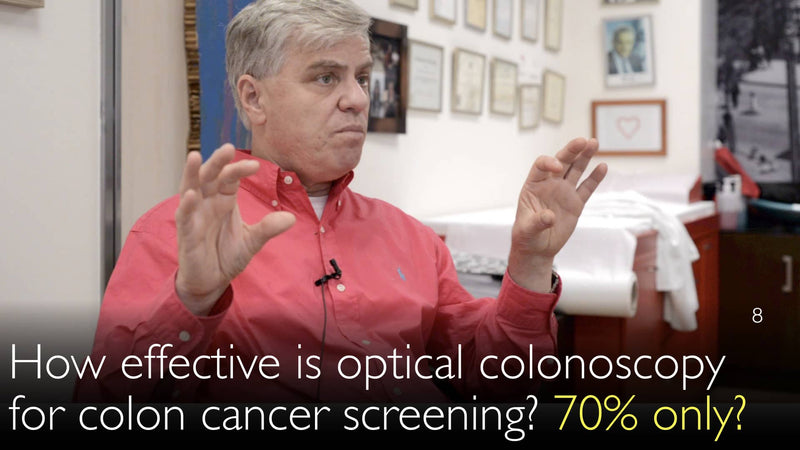 Hoe goed is optische colonoscopie voor screening op darmkanker? Slechts 70% effectief? 8